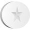 Ekena Millwork Standard Dalton Star Rosette With Square Edge, 8"W x 5 1/4"H x 1/2"P ROSP080X053X050DAL06 - alternate 1